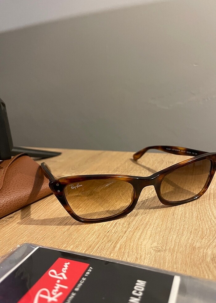 Rayban cateye kahverengi gözlük - Görsel 2