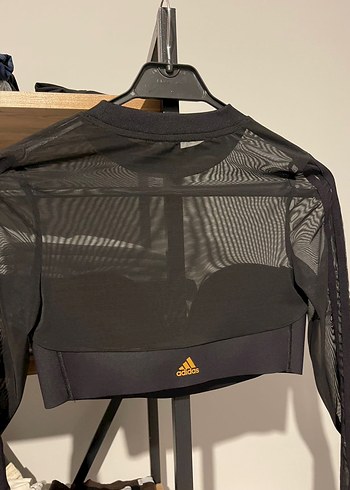 adidas x IVY PARK Siyah Mesh Crop Top - Görsel 4