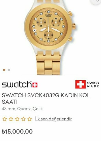swatch kadın gold saat - Görsel 8