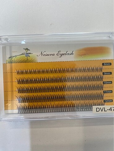 Takma tekli kirpik 8 adet açılmamış kutu