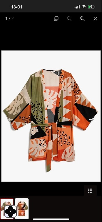 Desenli kimono