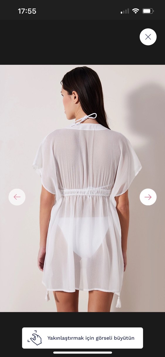 Transparan kaftan - Görsel 2