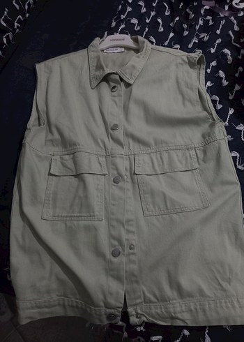 Kadın Haki  Midi Yelek - Görsel 2