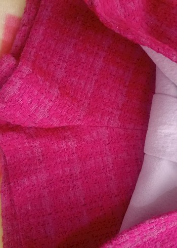 Düğmeli penbe şortlu  etek - Görsel 4