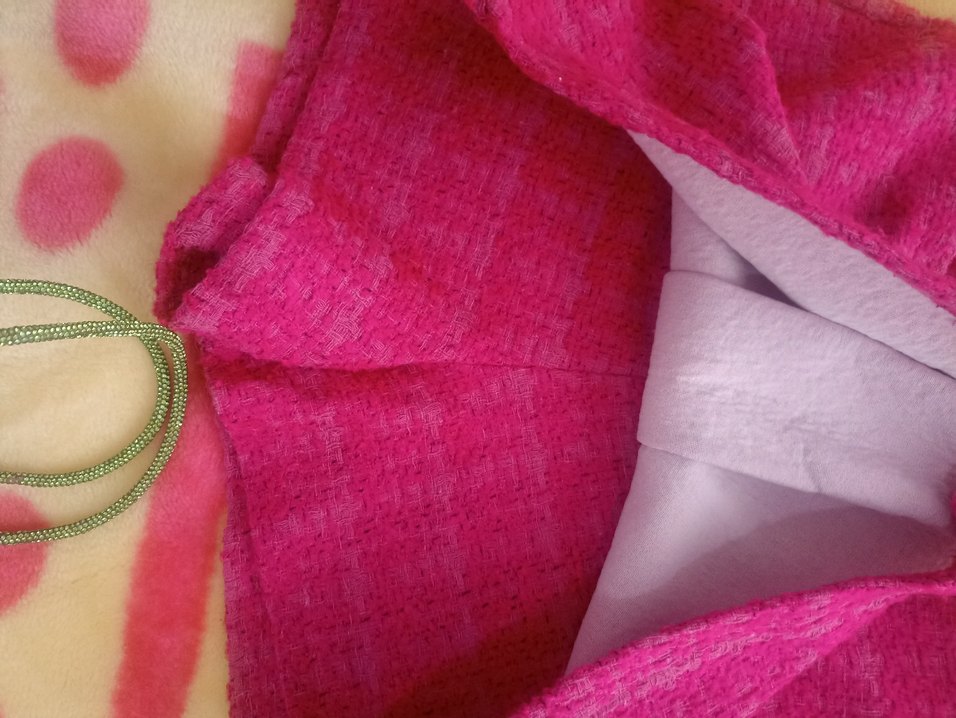 Düğmeli penbe şortlu  etek - Görsel 4