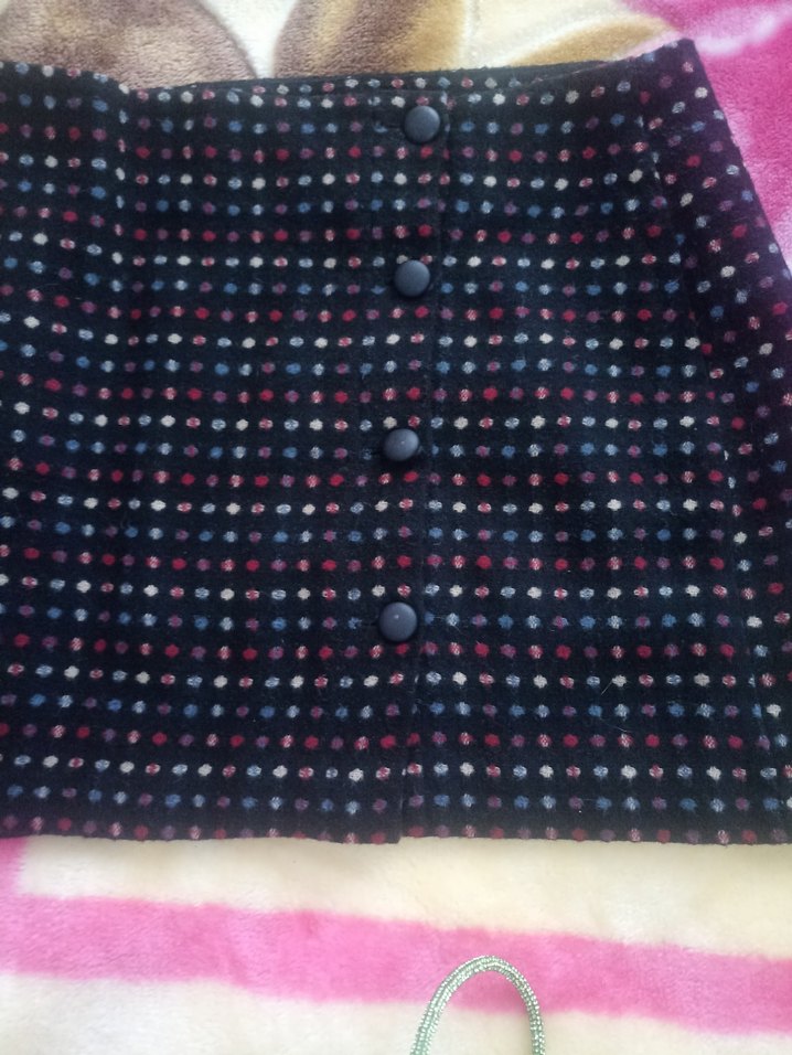 Düğmeli Koton Midi Etek - Görsel 2