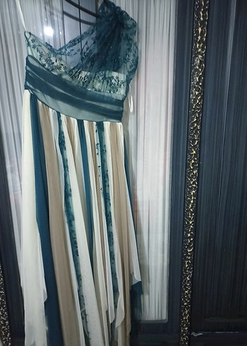 Askılı Uzun Tie-Dye Bohem Kadın Elbise - Görsel 8