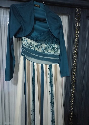 Askılı Uzun Tie-Dye Bohem Kadın Elbise - Görsel 3