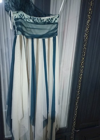 Askılı Uzun Tie-Dye Bohem Kadın Elbise - Görsel 5