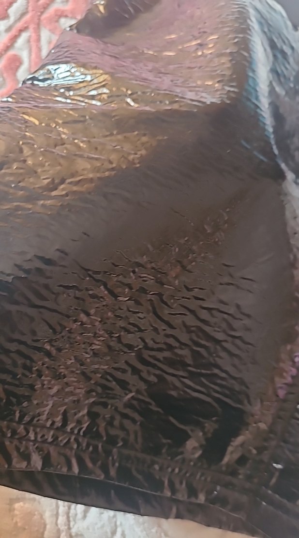 Siyah Deri Mini Etek Pilili - Görsel 4