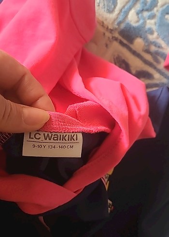 Kız Çocuk Çok Renkli Kapüşonlu Elbise - Görsel 6