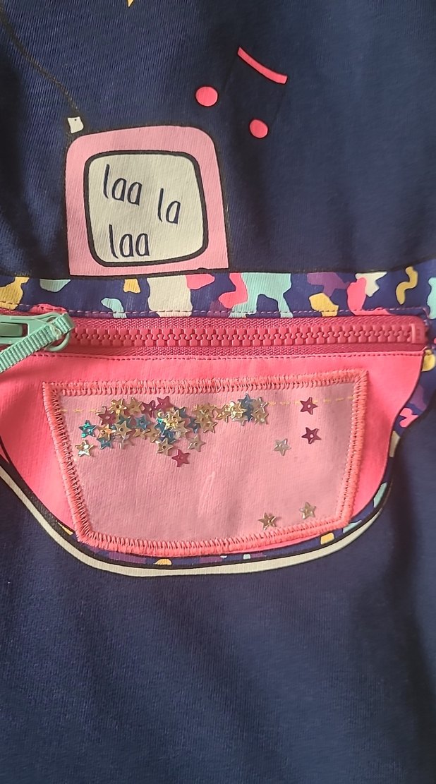 Kız Çocuk Çok Renkli Kapüşonlu Elbise - Görsel 2