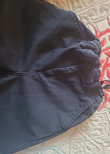 Kemerli Siyah Kız Kot Pantolon - Görsel 2