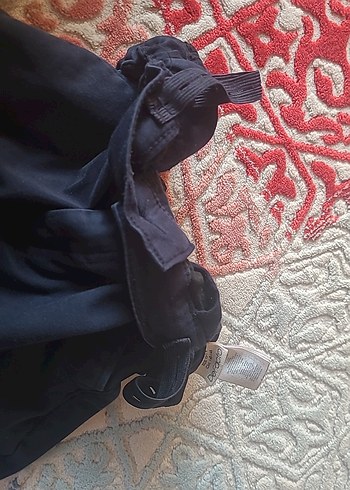 Kemerli Siyah Kız Kot Pantolon - Görsel 3