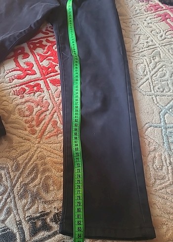 Kemerli Siyah Kız Kot Pantolon - Görsel 6