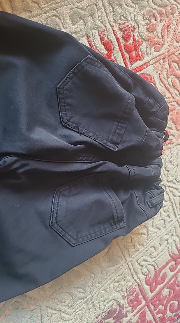 Kemerli Siyah Kız Kot Pantolon - Görsel 5