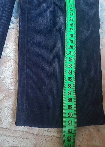 Kız çocuk Lacivert kadife Pantolon - Görsel 2