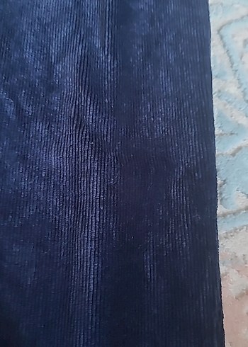 Kız çocuk Lacivert kadife Pantolon - Görsel 3