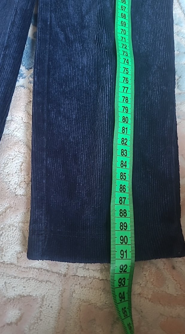 Kız çocuk Lacivert kadife Pantolon - Görsel 2