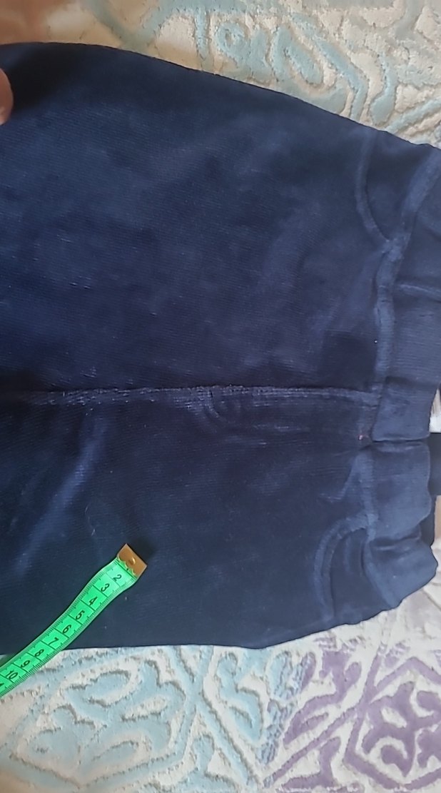 Kız çocuk Lacivert kadife Pantolon - Görsel 4