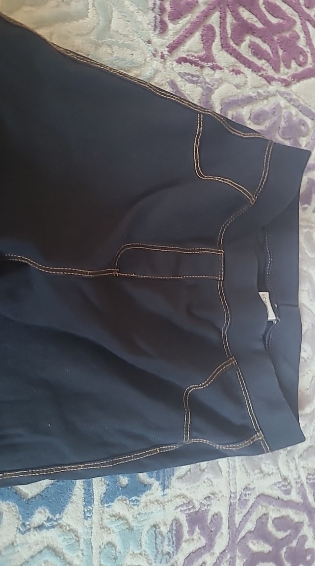 Lacivert Elastik tayt - Görsel 3