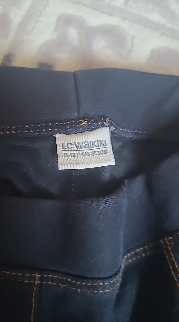 Lacivert Elastik tayt - Görsel 4