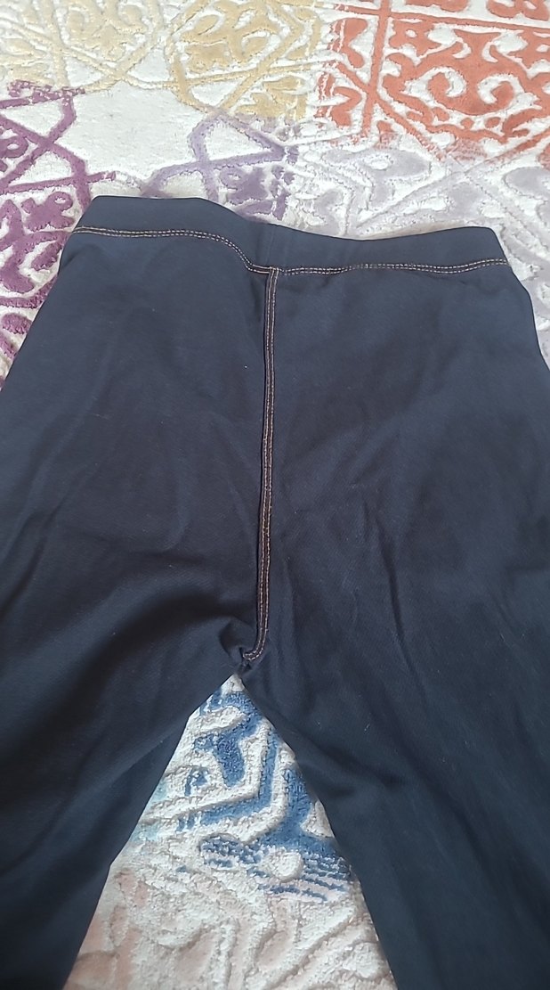 Lacivert Elastik tayt - Görsel 5