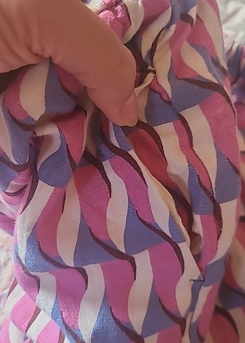 Kız çocukÇok Renkli Pilili Bohem Pantolon - Görsel 6