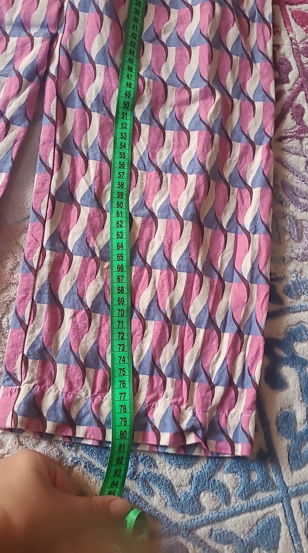 Kız çocukÇok Renkli Pilili Bohem Pantolon - Görsel 2