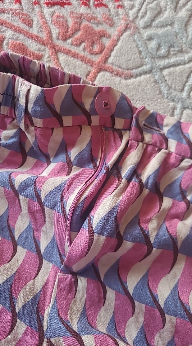 Kız çocukÇok Renkli Pilili Bohem Pantolon - Görsel 4