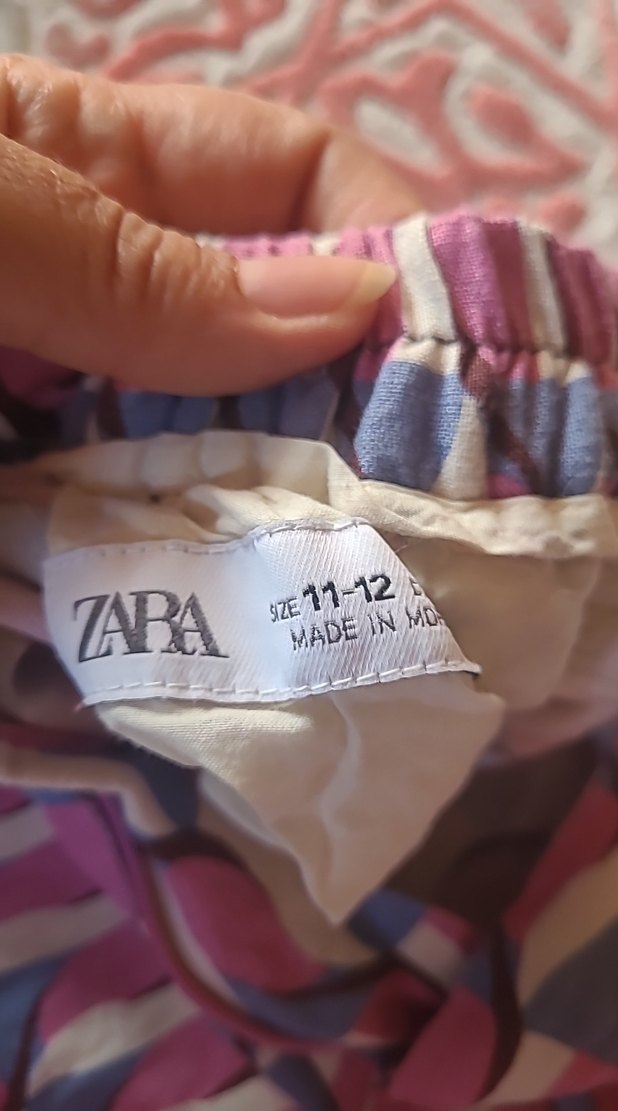 Kız çocukÇok Renkli Pilili Bohem Pantolon - Görsel 5