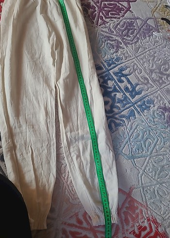 Beyaz Keten Bohem tulum - Görsel 5