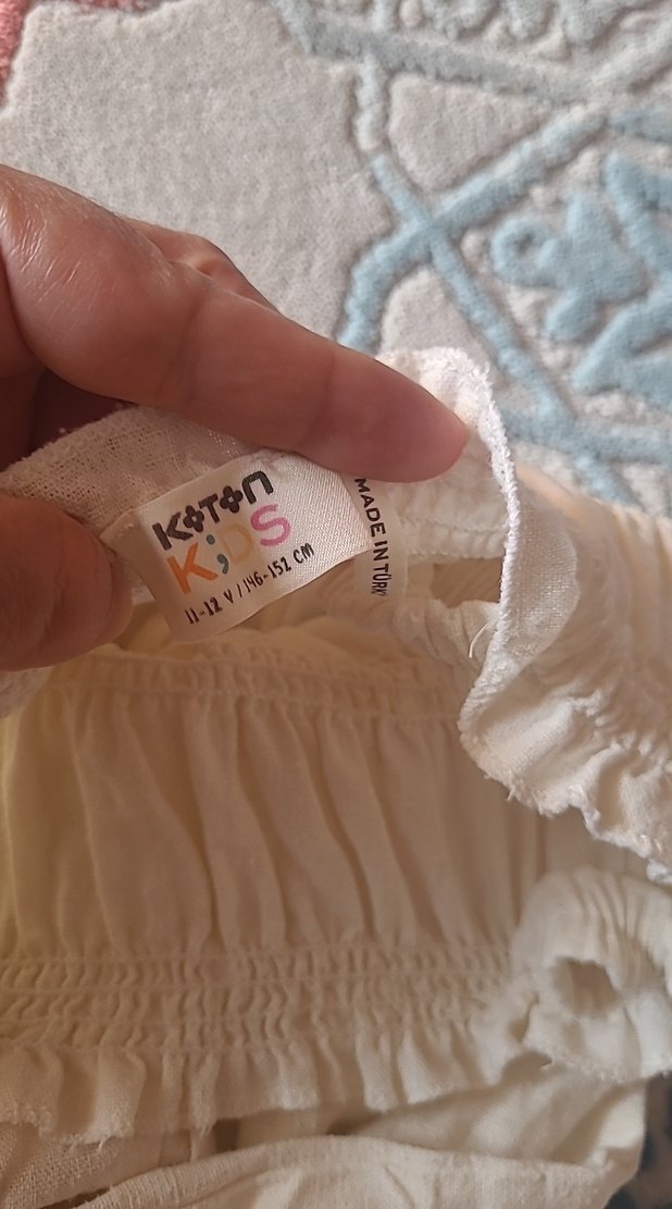 Beyaz Keten Bohem tulum - Görsel 4