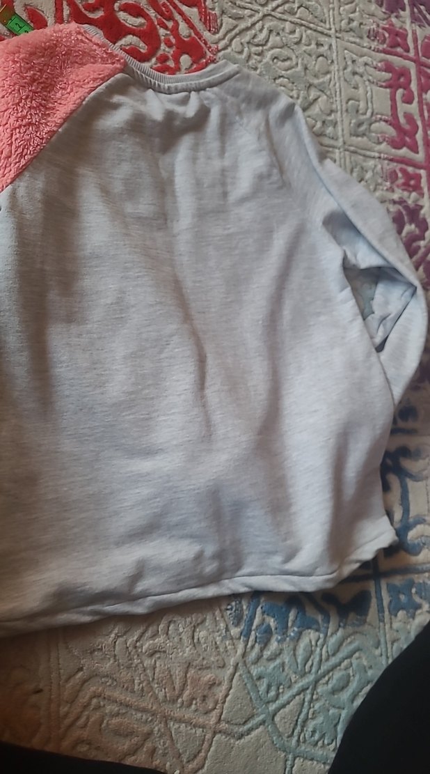 Kız Çocuk Gri Uzun Kollu elbise - Görsel 5