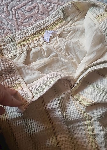 Bohem Çok Renkli Keten Salaş Pantolon - Görsel 5