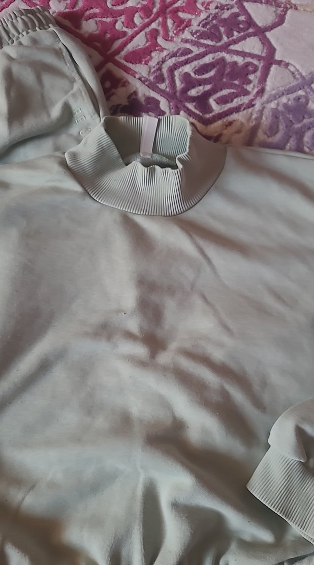 Açık yeşili Uzun Kollu Rahat Kız çocuk eşofman Takımı - Görsel 2