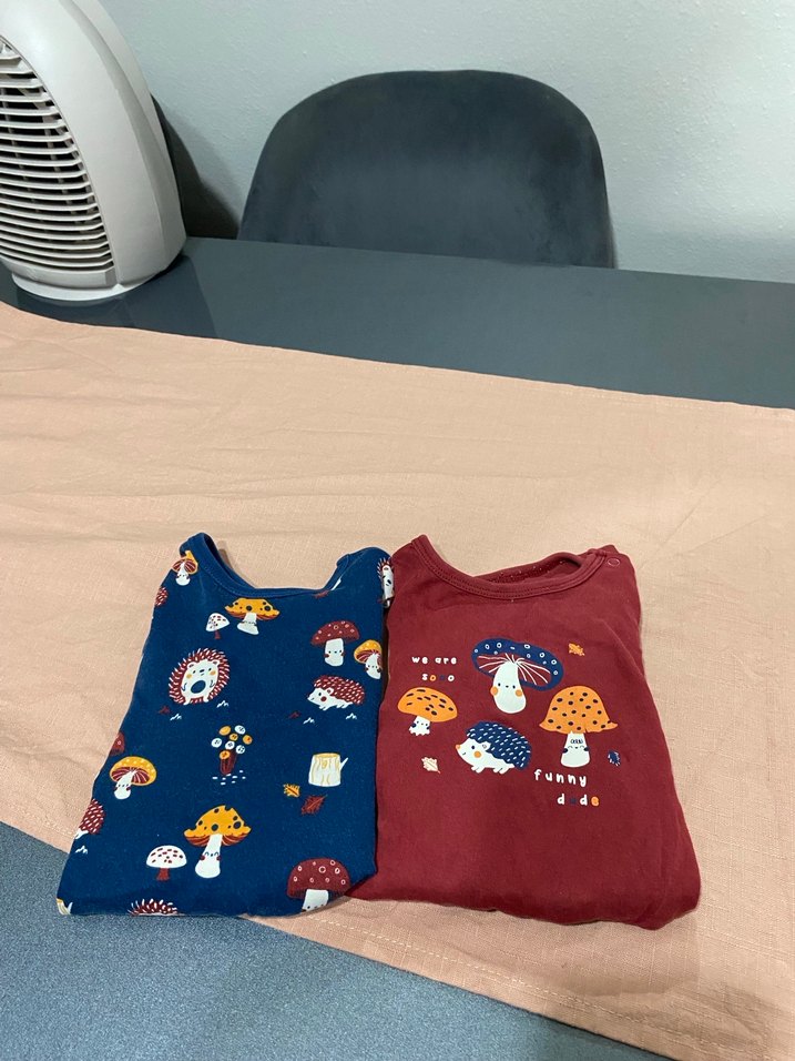 Uzun Kollu Baskılı Bebek Body - 2'li - Görsel 2