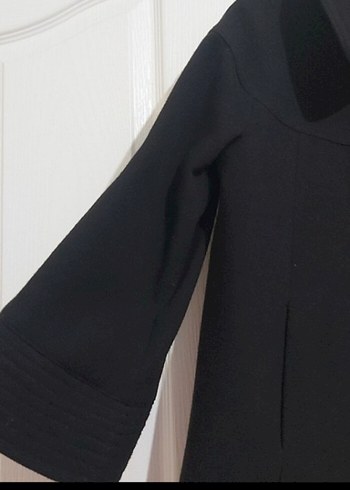 Siyah renk kaşe kısa kaban - Görsel 3