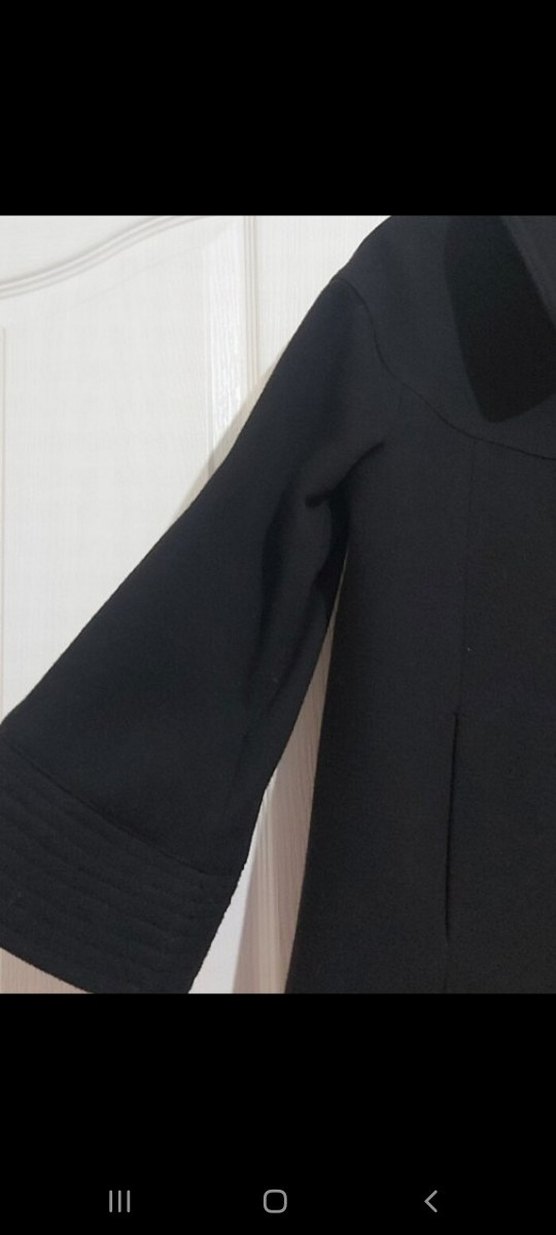 Siyah renk kaşe kısa kaban - Görsel 3