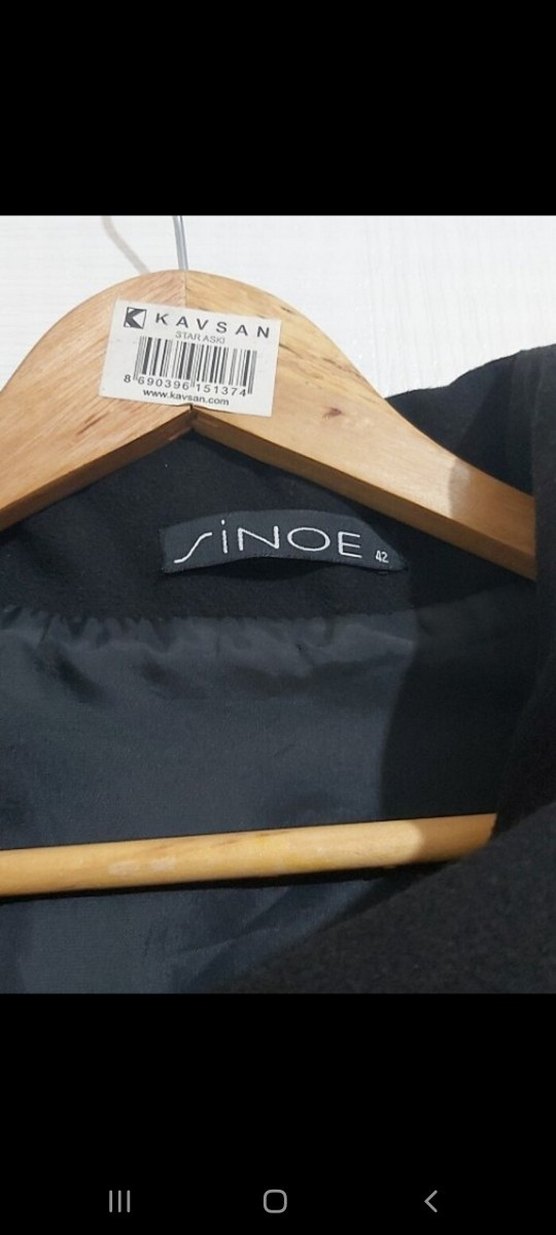 Siyah renk kaşe kısa kaban - Görsel 5