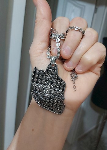 Uzun Zincirli Bohem Markazit Taşlı Işıltılı Kadın Kolye - Görsel 6