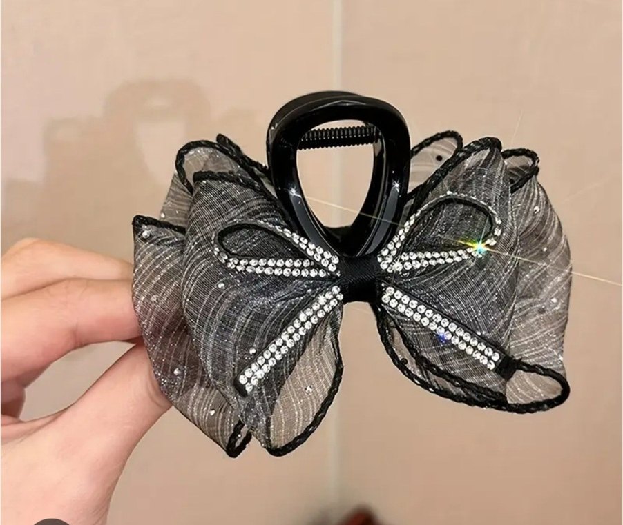 Glam Siyah Fiyonklu Gotik Toka - Görsel 2