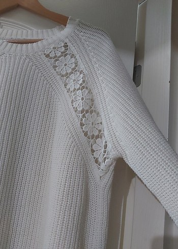 Colins marka Kadın Beyaz Örgü Crew Neck Kazak - Görsel 5