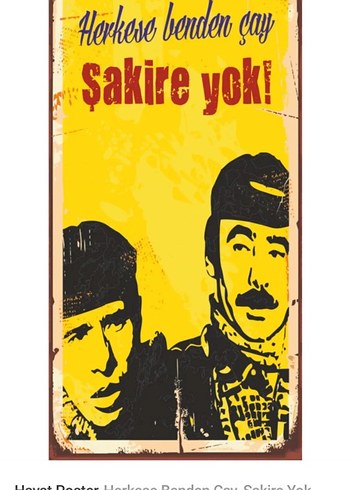 American Vintage Yeşilçam Temalı Dekoratif Tablolar