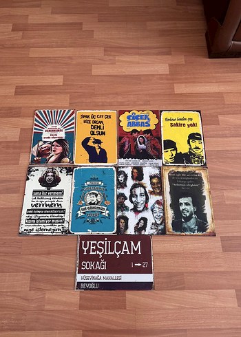 Yeşilçam Temalı Dekoratif Tablolar
