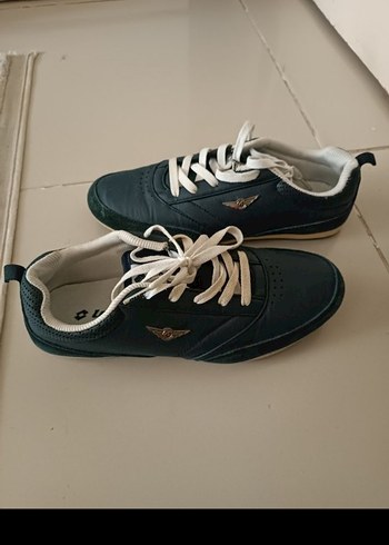 Mavi Bağcıklı Kadın Spor Ayakkabı - Görsel 8