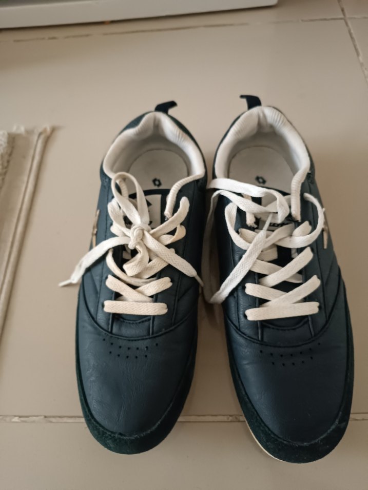 Mavi Bağcıklı Kadın Spor Ayakkabı - Görsel 2