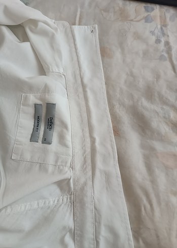 Erkek Pamuklu Uzun Kollu Beyaz Gömlek - Görsel 5