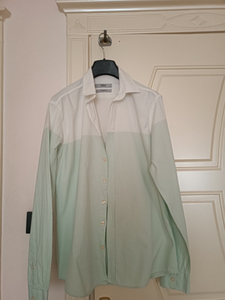 Erkek Pamuklu Uzun Kollu Beyaz Gömlek - Görsel 3