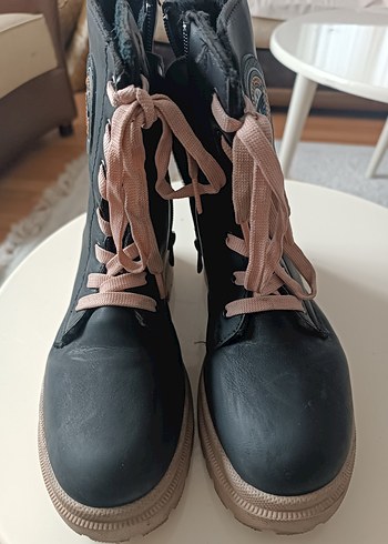 Siyah kız çocuk Blok Topuklu - Görsel 5